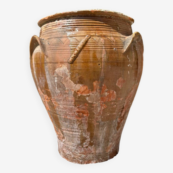 Terracotta pottery jar