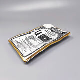 1960s Catchall/Vide-Poche in Porcelain "La Gioconda" by Piero Fornasetti. Made in Italy.