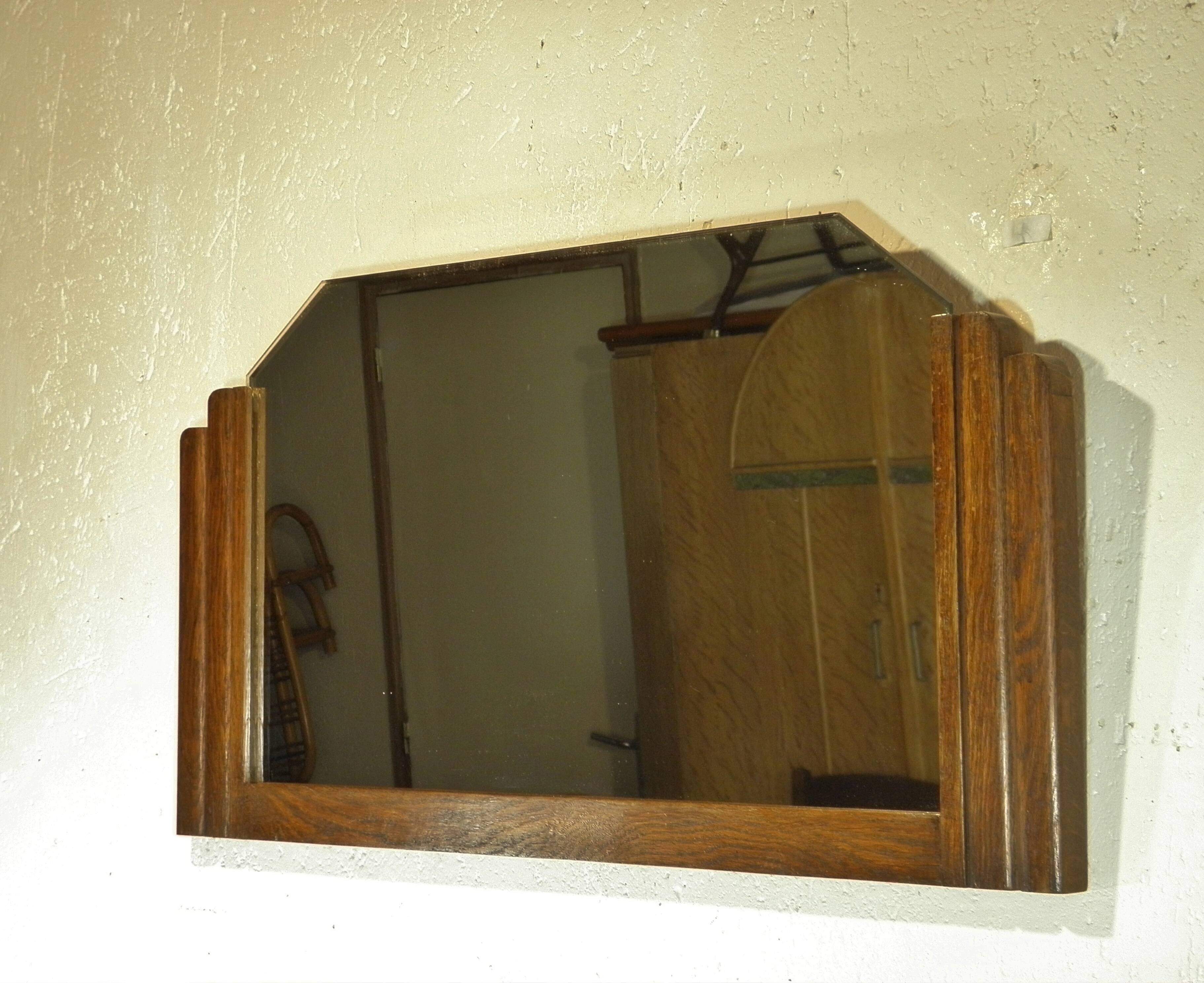 Art Deco wall mirror 74 x 39 cm