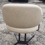 Pair of vintage swivel armchairs design xxeme