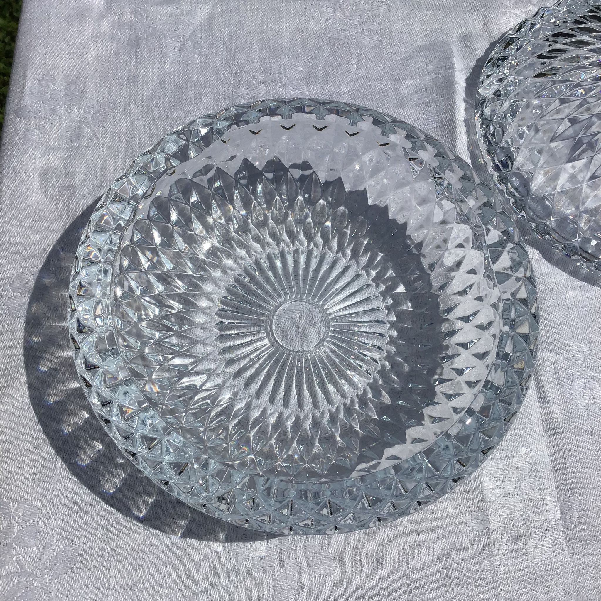 Crystal ashtrays