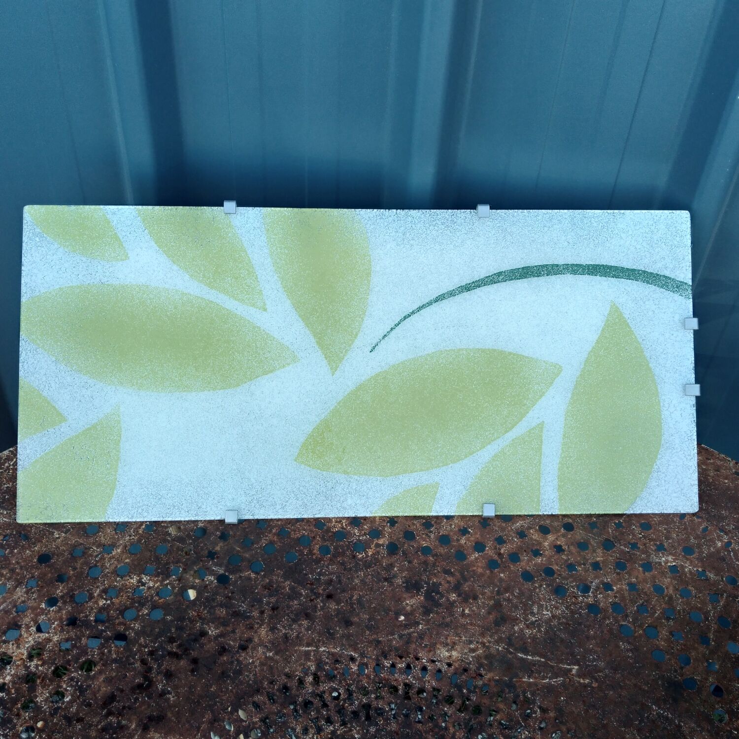 Pair of Gyllen glass wall lamps