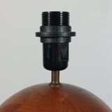 Pair of vintage mid century teak table lamps Kirk Copenhagen