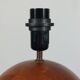 Pair of vintage mid century teak table lamps Kirk Copenhagen