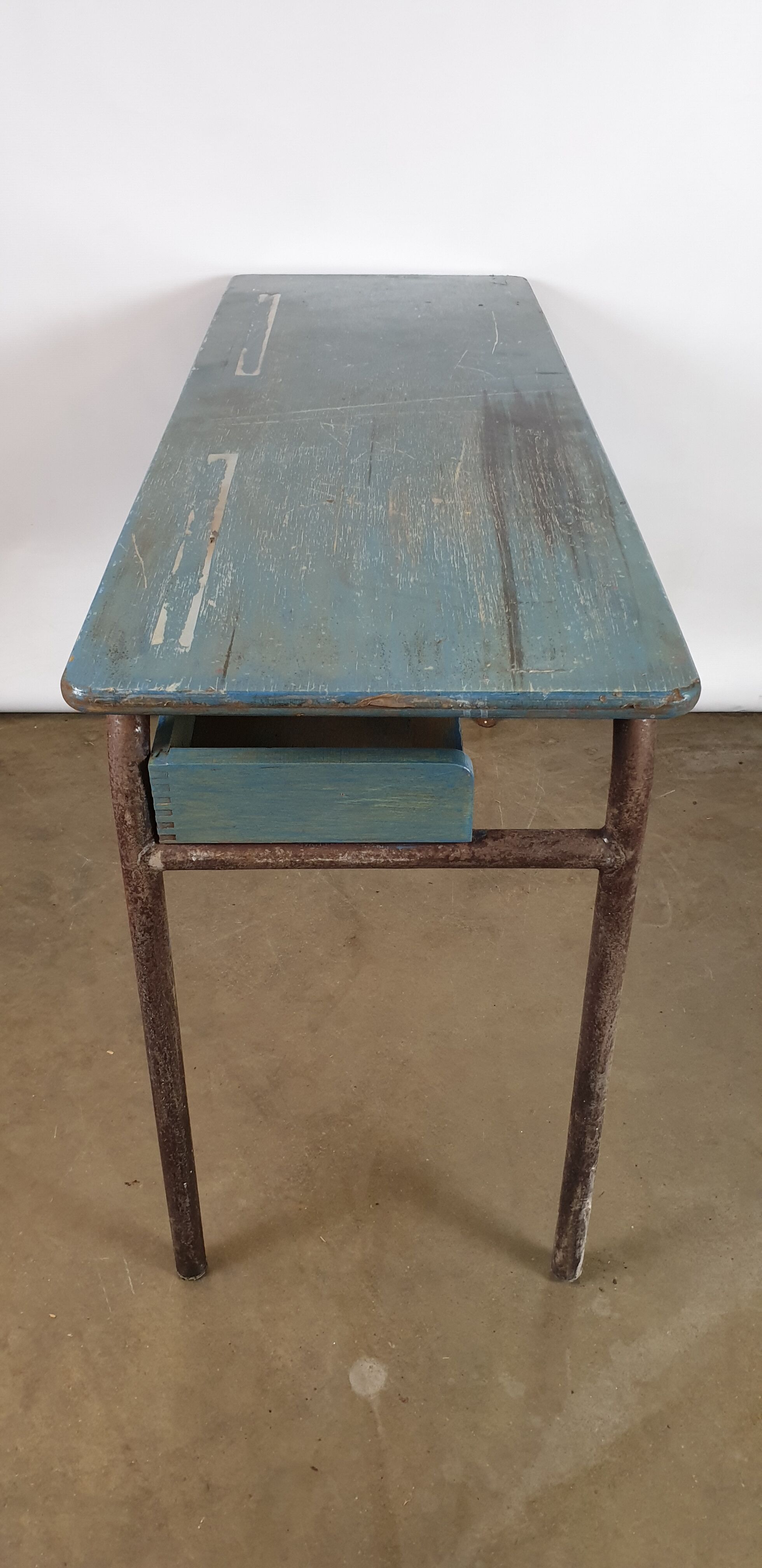 Former two-seater school desk