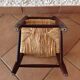 Old Chair in straw and wood for children/vintage years 60-70