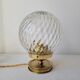 Art Deco lamp in brass and glass