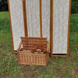 Rattan toy chest