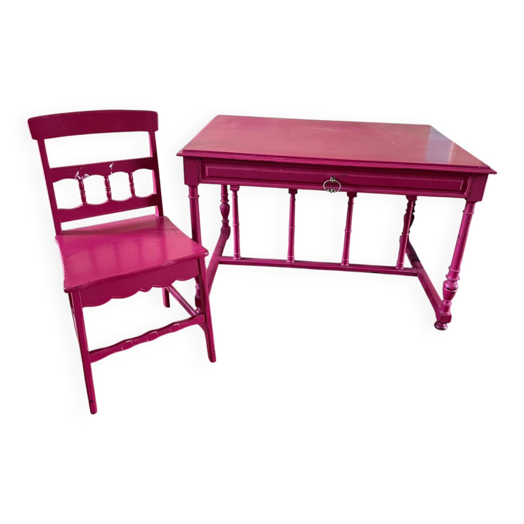 Desk and chair