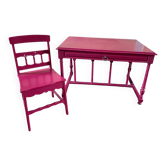 Desk and chair