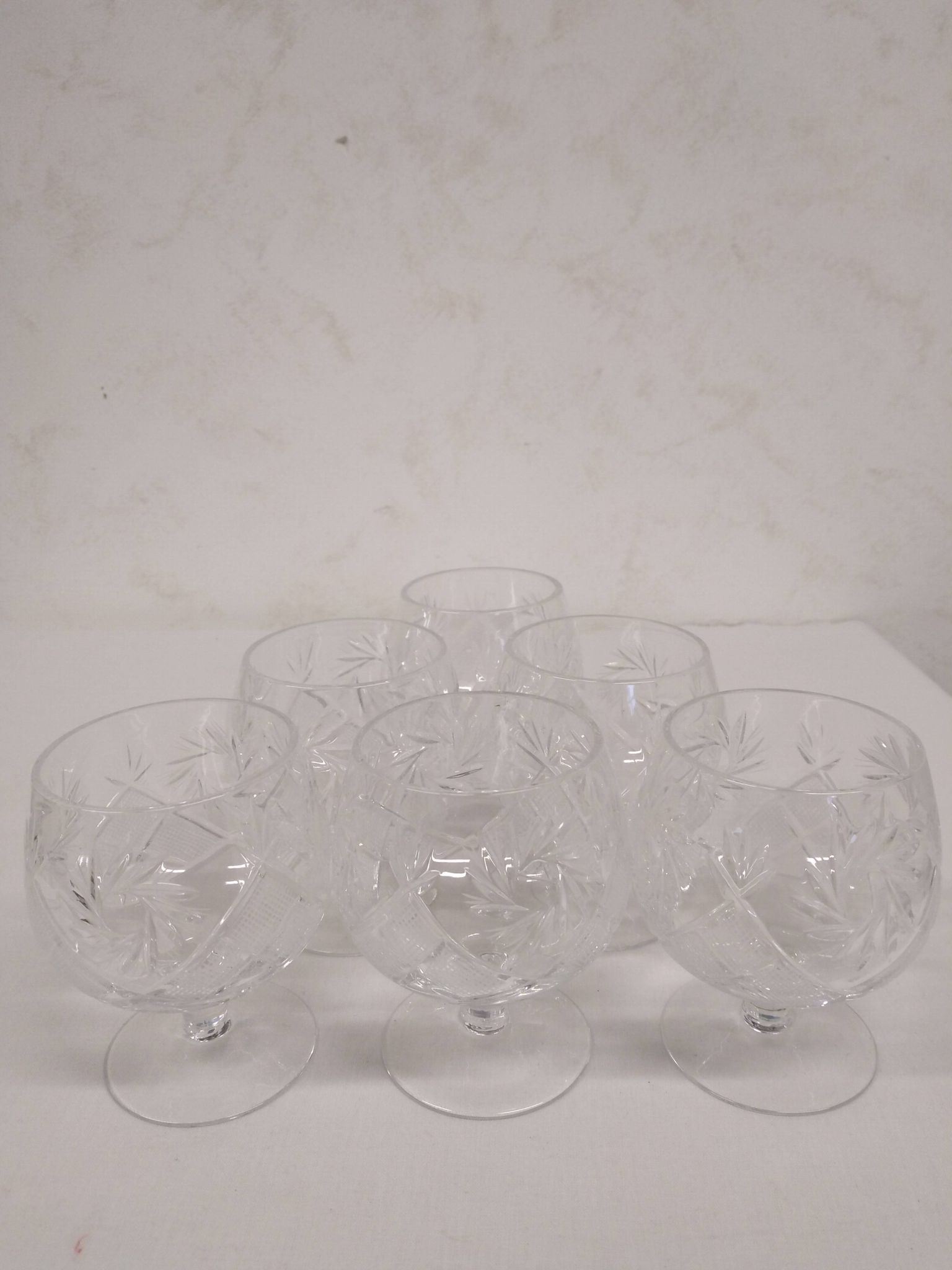 Verre à cognac en cristal taillé HEMAH