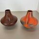 Set of 2 Fat Lava Pottery Vases Heinz Siery Carstens Tönnieshof, Germany, 1970s