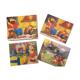 Box of 20 vintage wooden cubes - JeuJura, complete