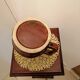 Pitcher in varnished gres for vintage deco