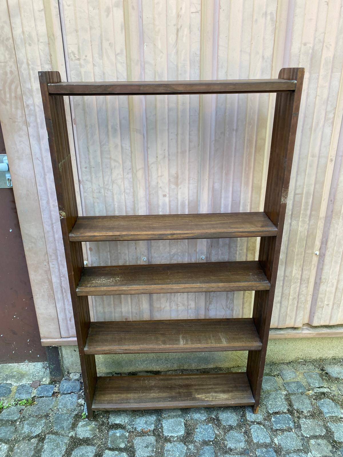Vintage solid wood shelf from the 1930s.