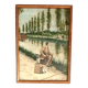 Painting from the 1900s, glass frame