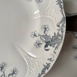 6 Longwy Ironstone Flat Plates, Lorraine Pattern