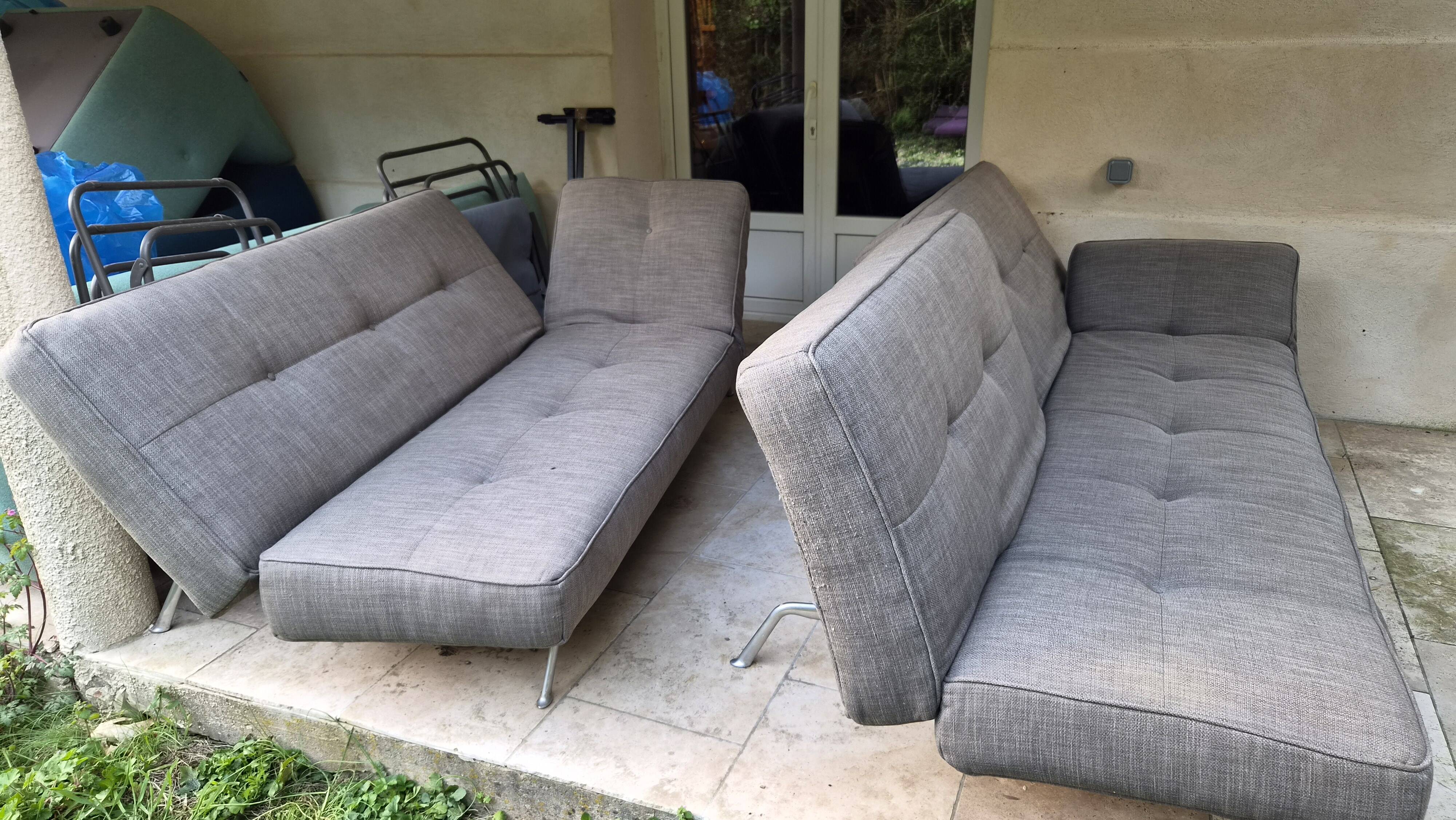 2 Canapés CINNA "smala" by designer Pascal MOURGUE