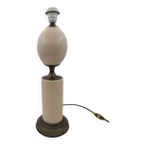 Large brass and glass lamp