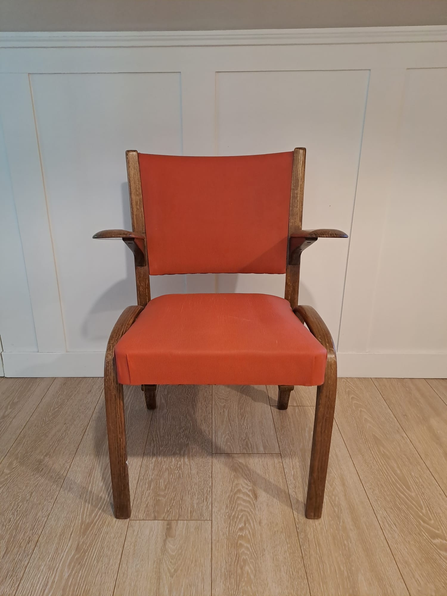 Bow wood armchair by Hugues Steiner