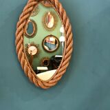 Mirror oval rope 25x41cm
