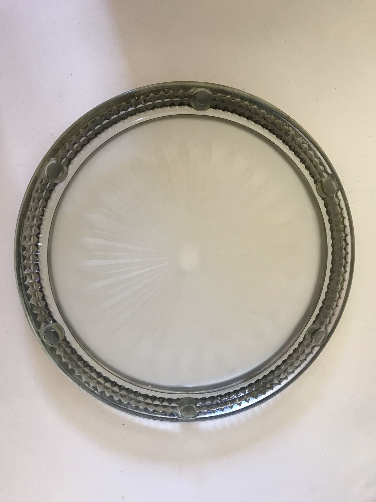 Verlys crystal and brass unders and downs