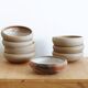Set of eight stoneware bowls 1970s Roger Jacques