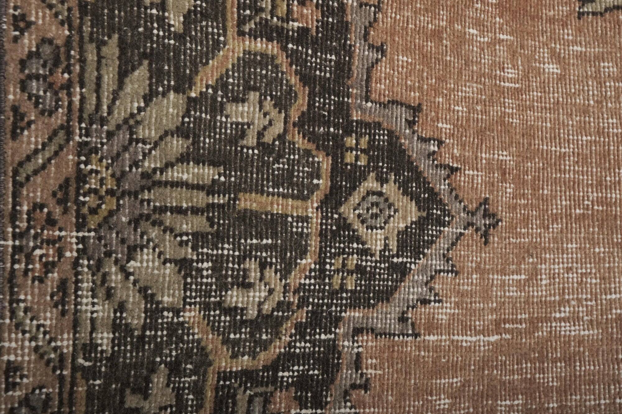 Vintage Turkish hallway rug 118x388 cm