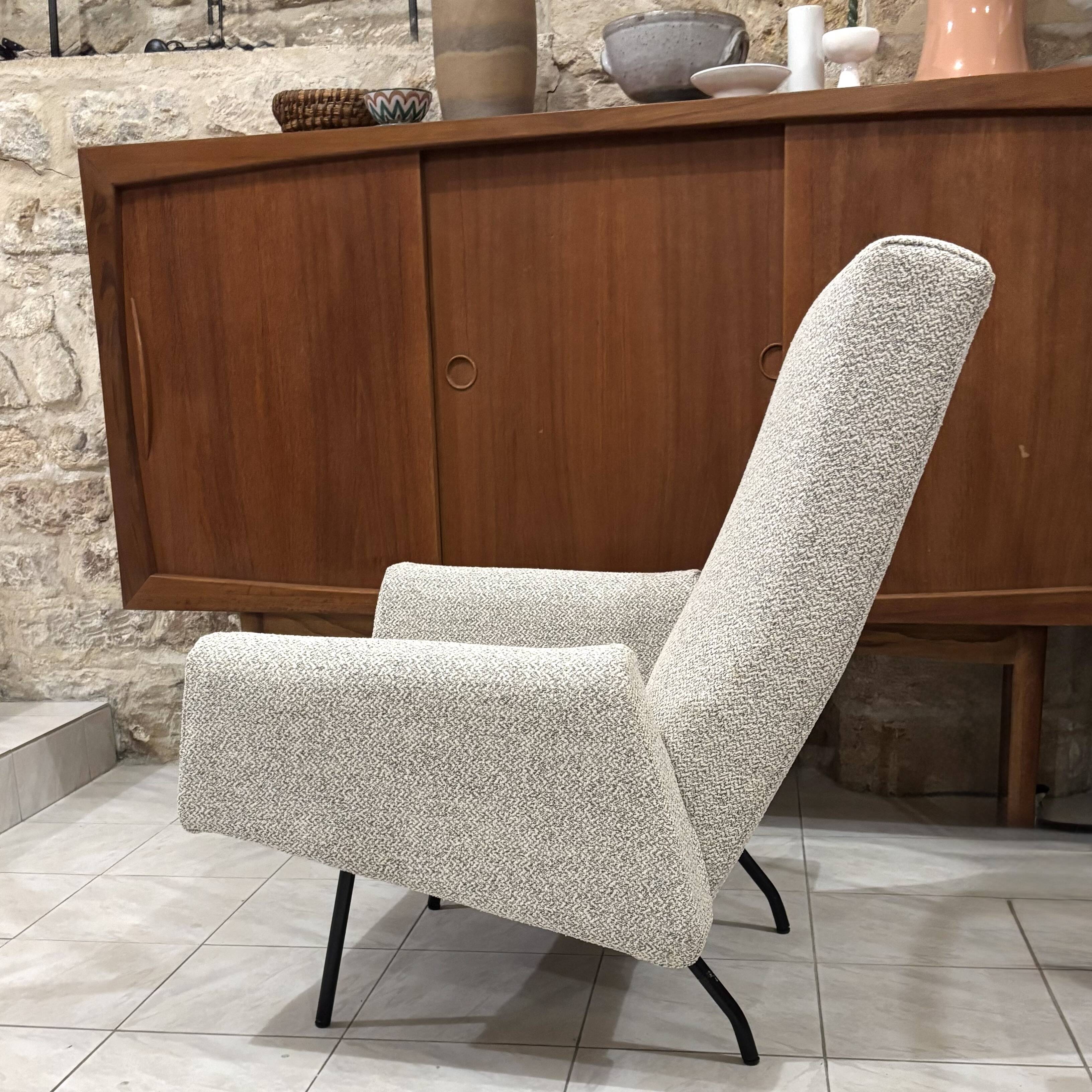 Louis Paolozzi modernist armchairs reupholstered