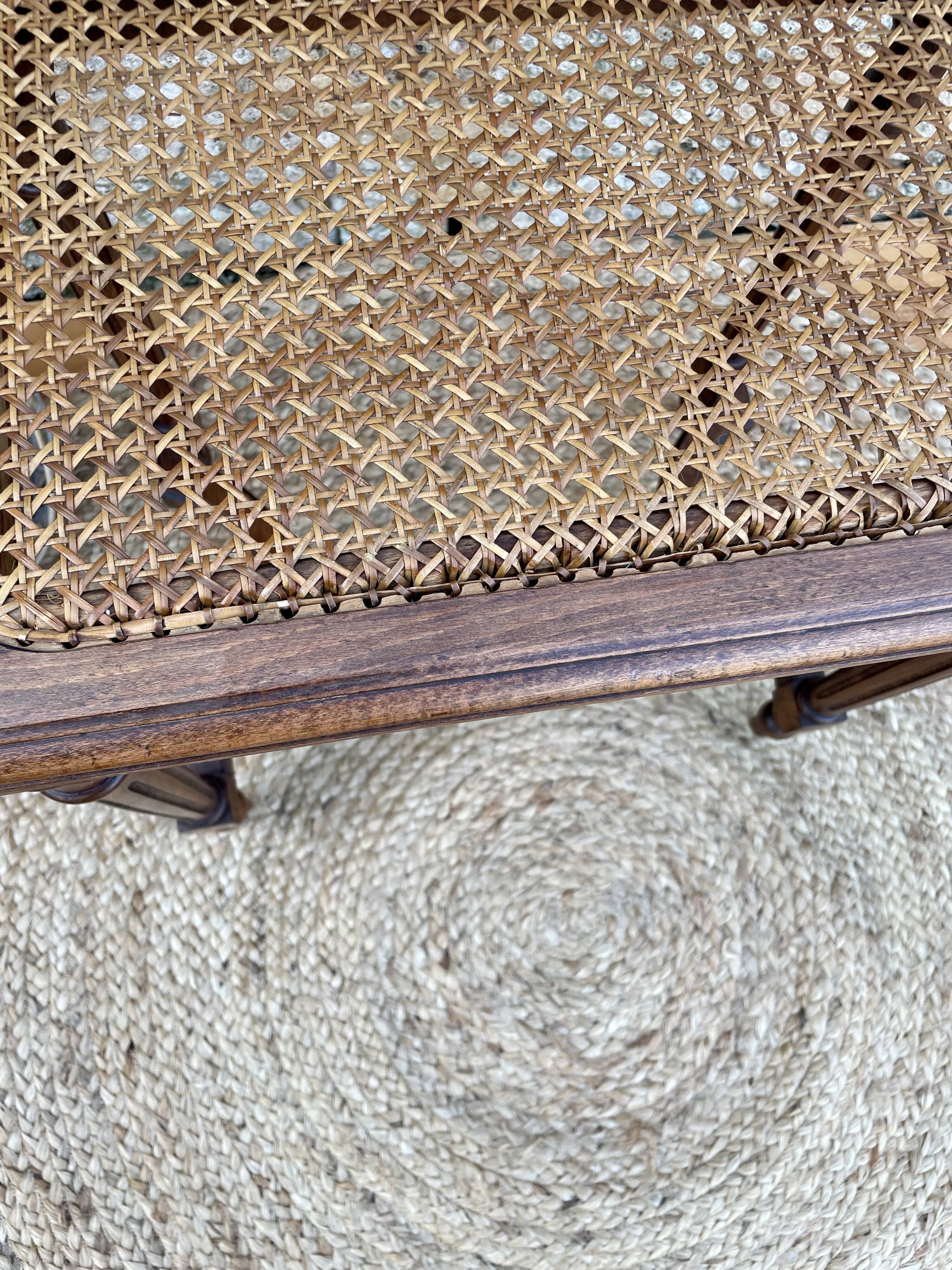 Small canned piano bench