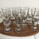 Set of 6 bistro glasses 1900s