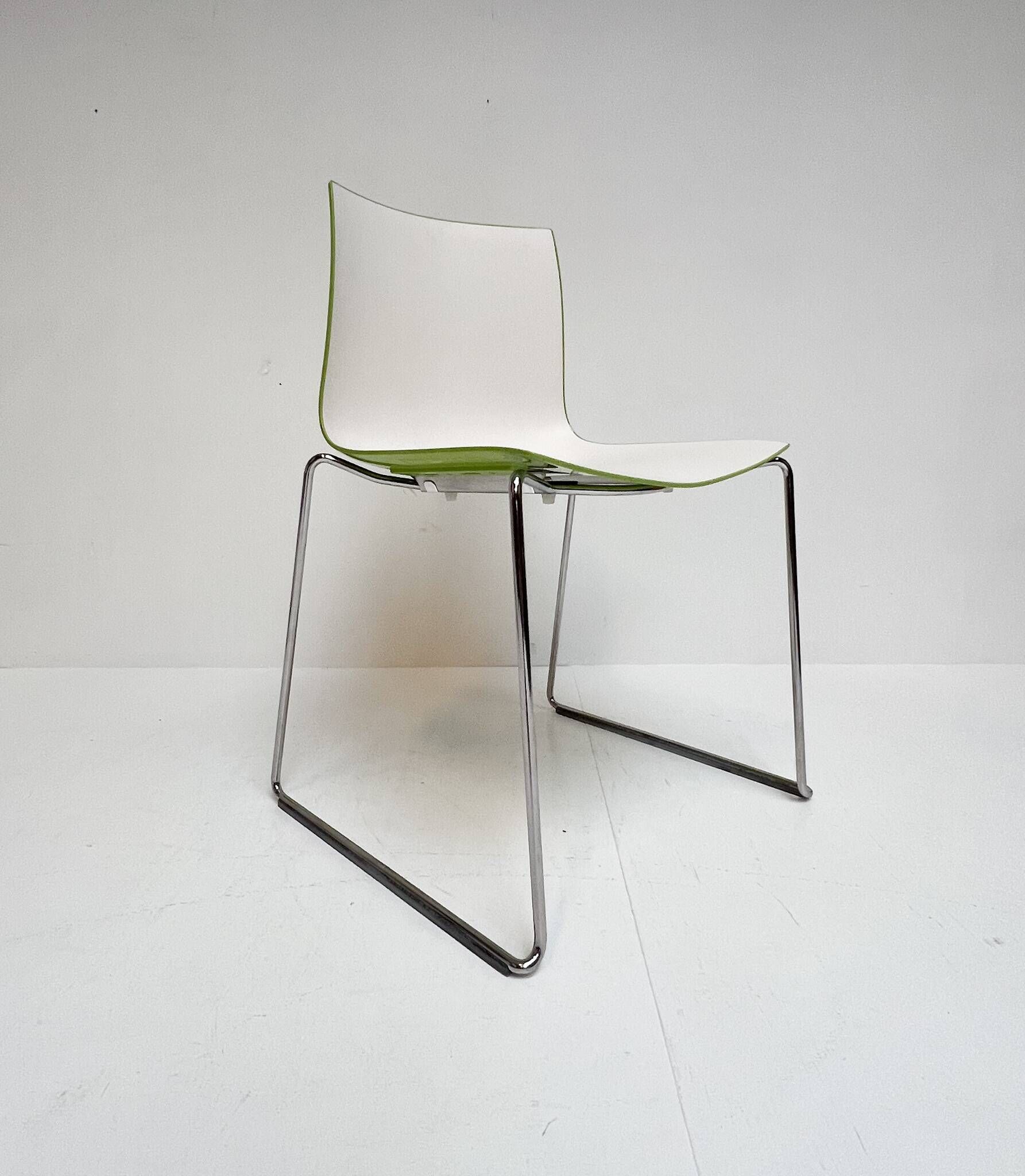 Set of 4 Katifa design chair by Arper, after 2000