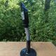 Large vintage black bedside desk lamp from the 1960s