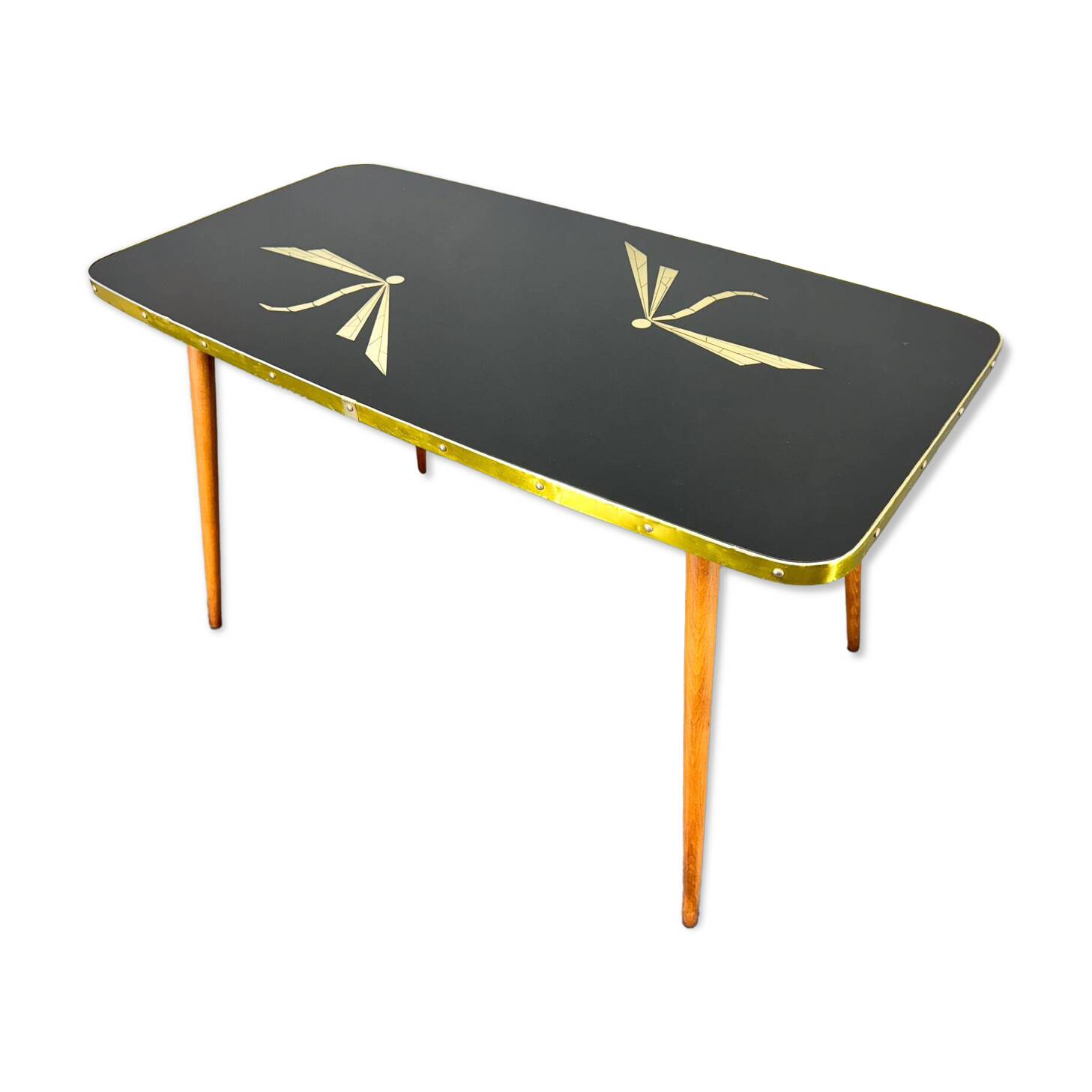 Table basse en verre du milieu du siècle, fabriquée en Allemagne, 1960
