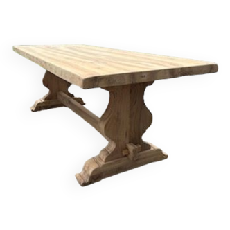 Solid walnut monastery table