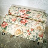 Vintage floral ottoman