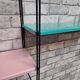 floor string style tomado 1960 metal 2 shelves 3 studs upright matt black 97x30 x16 paint
