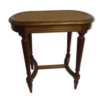 Tabouret de piano cannage