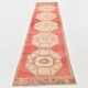 Turkish Classic Oriental Style Red Vintage Runner Rug, 87x379Cm