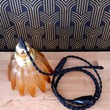 Amber vintage hand lamp