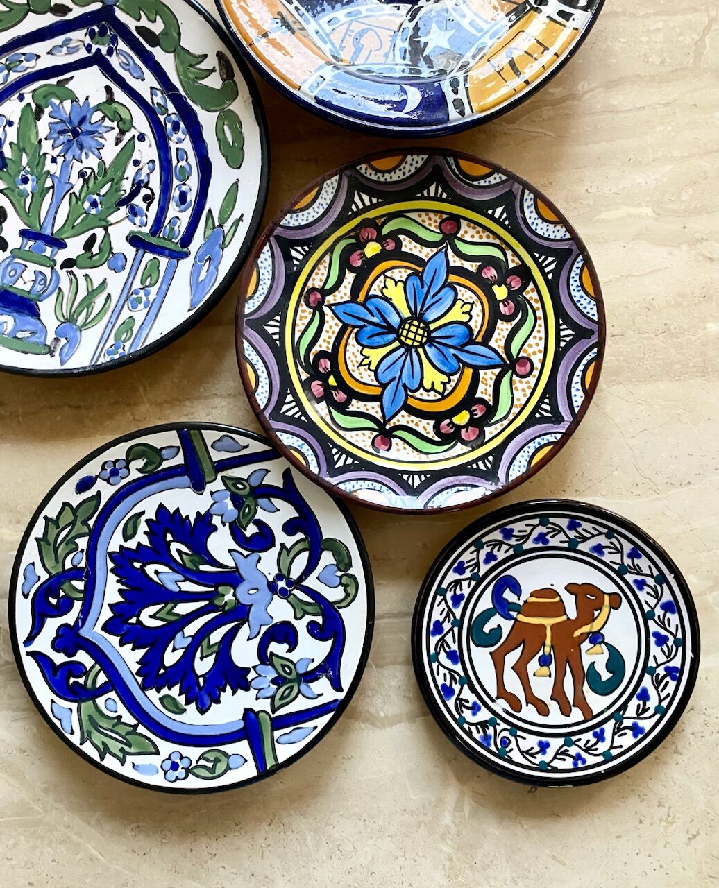 Handmade ethnic plates