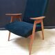 Pair of vintage Czech armchairs (Jiroutek), art deco style, 1960