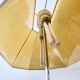 Lampe de table postmoderne vintage, lampe en métal à 4 lumières avec détails en chrome, années 80.