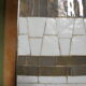 Table basse mosaic verre