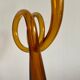 Amber glass vase