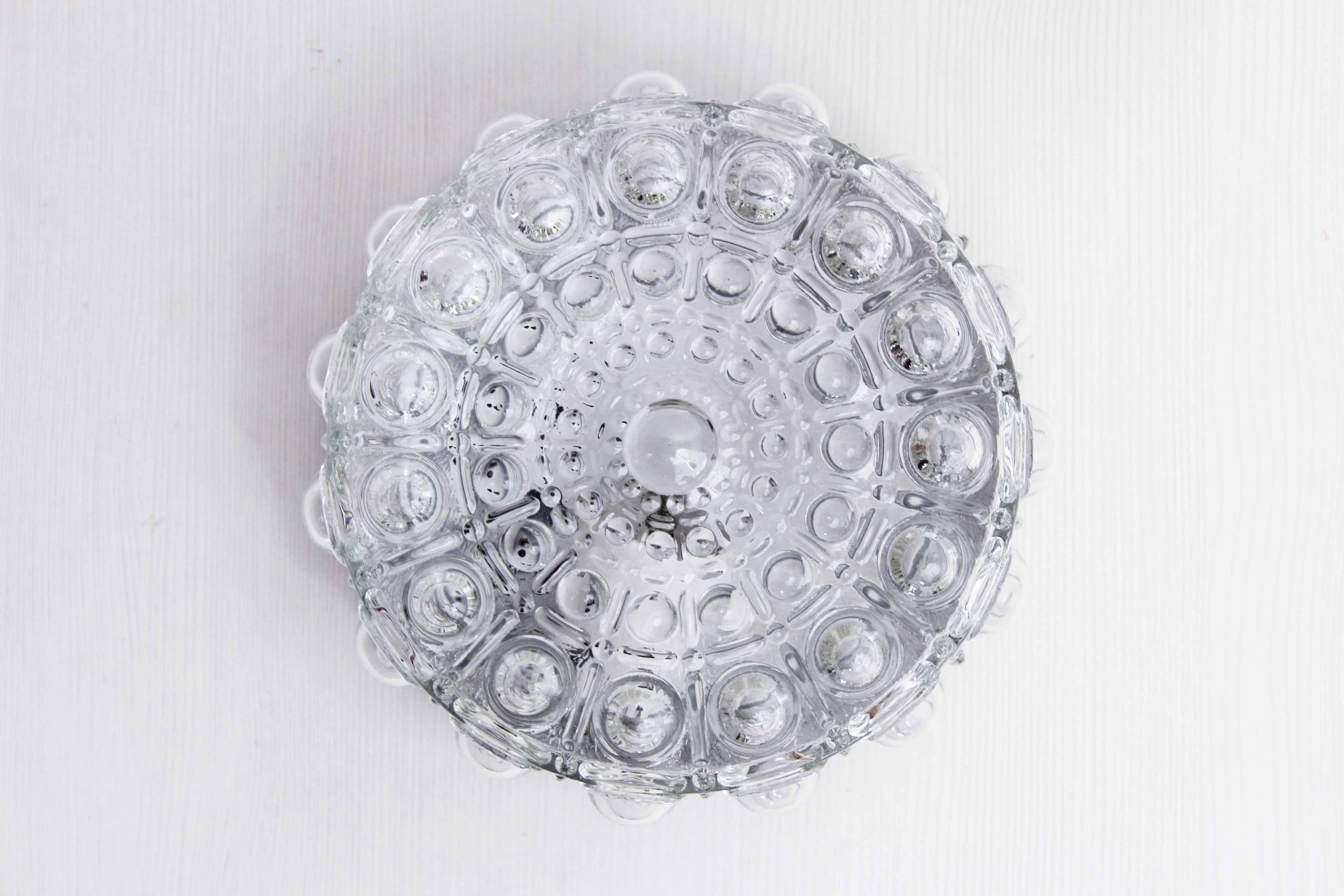 Bubble glass ceiling or wall light 1960