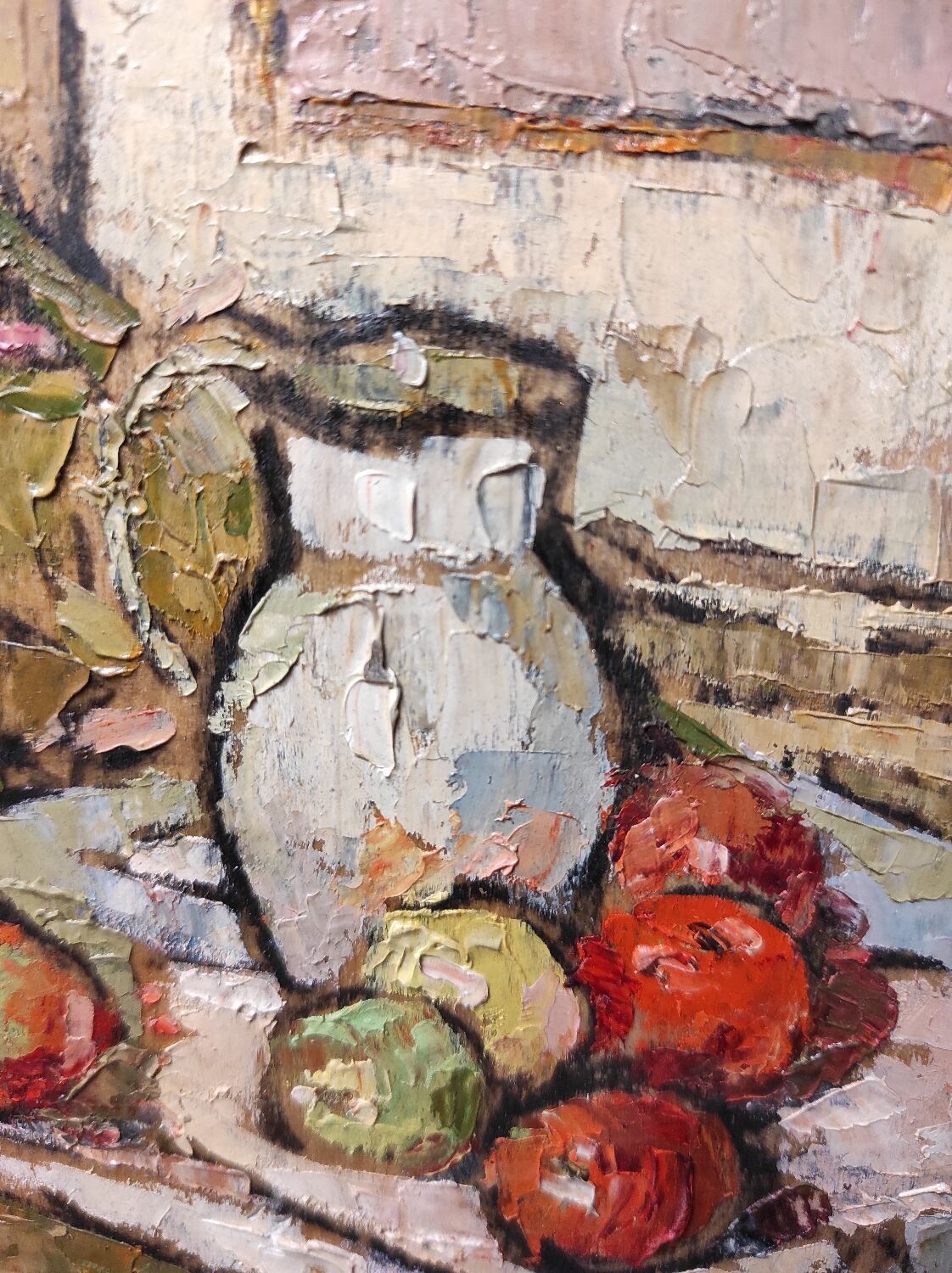 Still Life with Apples Oil on Panel 30s