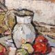 Still Life with Apples Oil on Panel 30s