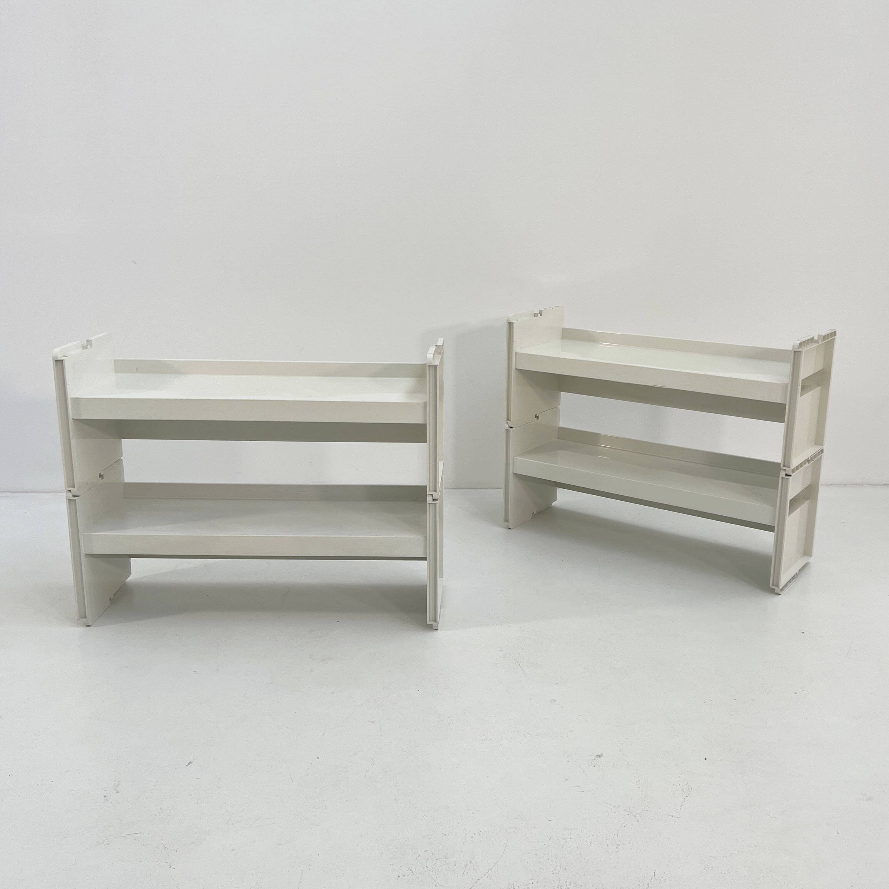 Modular white Jeep shelf by De Pas, D'Urbino & Lomazzi for BBB 1970