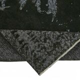 Overdyed Wool Vintage Handmade Carved Rug 169 cm x 288 cm